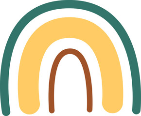 Fototapeta premium Hand Drawn Rainbow