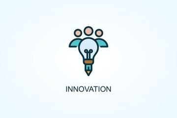 Obraz premium Innovation Vector Or Logo Sign Symbol Illustration