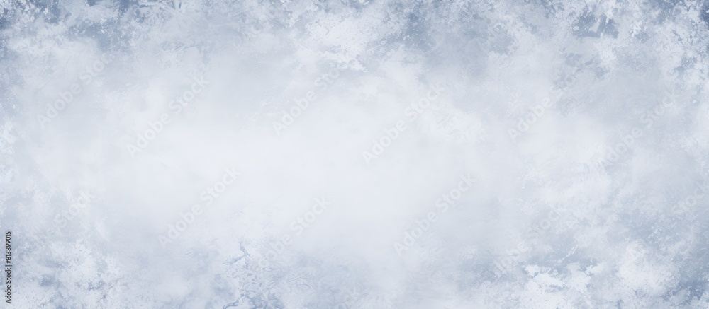 Poster a top down view of the snowy white winter landscape with snowflakes on its surface providing a textu