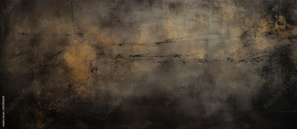 Wall mural Grunge texture with a dark old black background providing a perfect copy space image