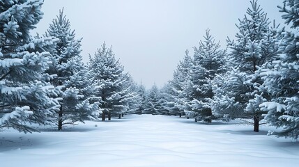 snow-covered forest
