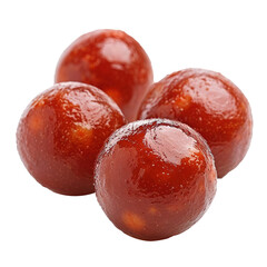 Obraz premium Gulab Jamun an Indian and Pakistani sweet, isolated on white background.