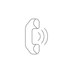 phone call vector type icon