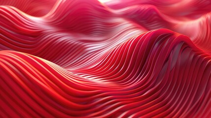 abstract 3d red wave, wavy line backgrounds