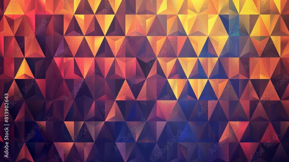 Poster modern abstract pattern with geometric triangle mosaic background