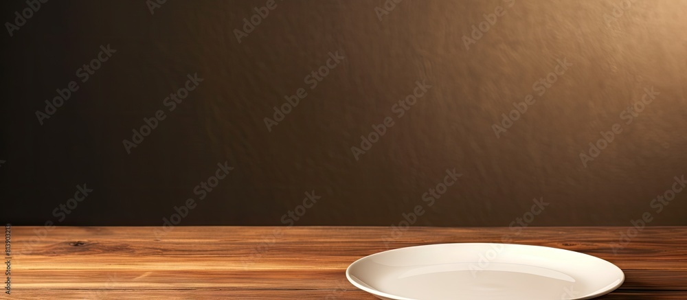 Poster empty plate with copy space image