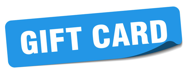Fototapeta premium gift card sticker. gift card label