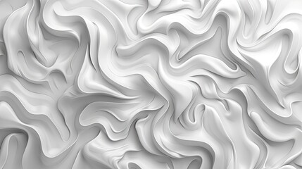 Obraz premium Abstract 3d white background seamless pattern waves, wavy texture