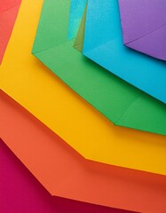 colorful paper sheets