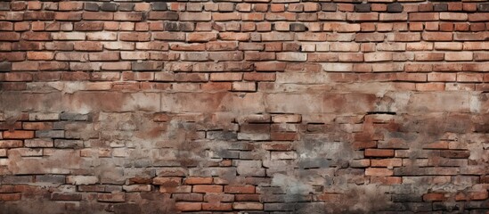 A textured brick wall displaying its aged charm with a weathered appearance provides an ideal backdrop for showcasing copy space images