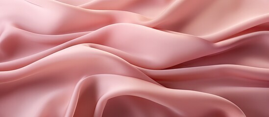 Fototapeta premium A textured pink fabric with gentle waves providing ample copy space for creative compositions