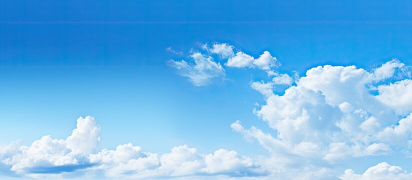 The summer blue sky provides a perfect backdrop for a copy space image