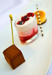 Dessert, Quarkspeise, Schokokuchen, creme brulee, Nachspeise, 