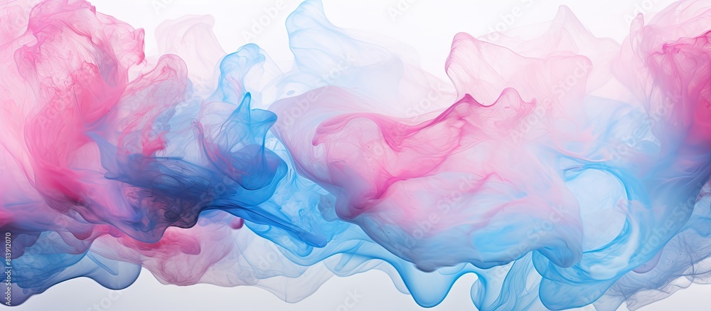 Poster a visually captivating pattern resembling flowing milk reminiscent of nebulae found in the universe 