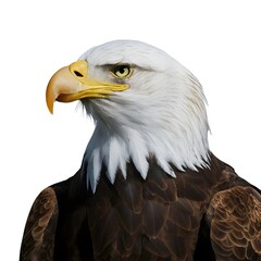 Obraz premium American bald eagle isolated