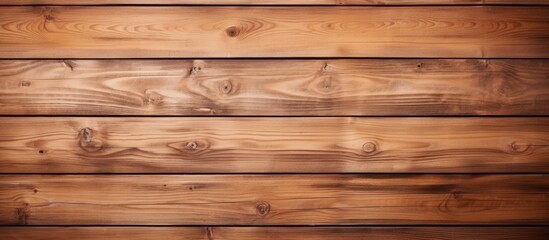 Naklejka premium The light brown textured wood panels create a beautiful background of boards with ample copy space image