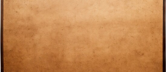 Obraz premium The brown cork board is placed on a white background providing ample space for taking notes or leaving reminders
