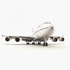 Obraz premium Cargo plane isolated white background