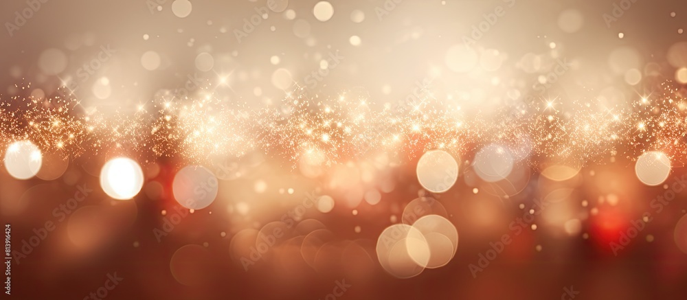 Poster an abstract blurred background with a bokeh effect perfect for a christmas themed copy space image