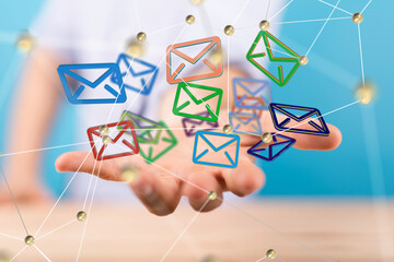 mail communication support contact concept service