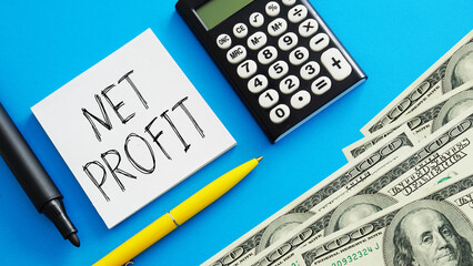 Net Profit as Business and financial concept