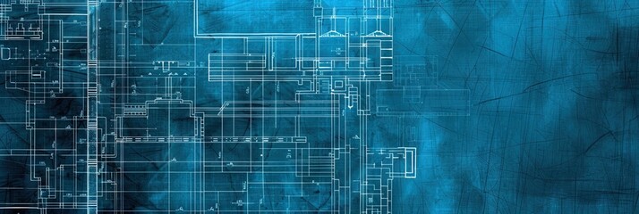 Obraz premium architectural blueprints for designing a building 