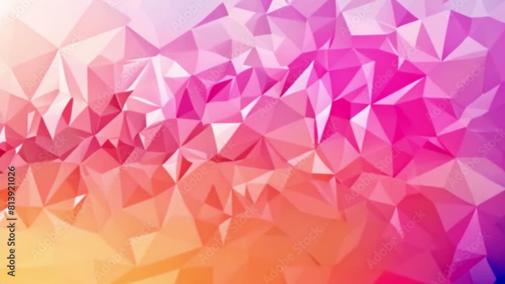 Poster a blend of bright pink hues forms a dynamic geometric pattern with a subtle gradient effect.