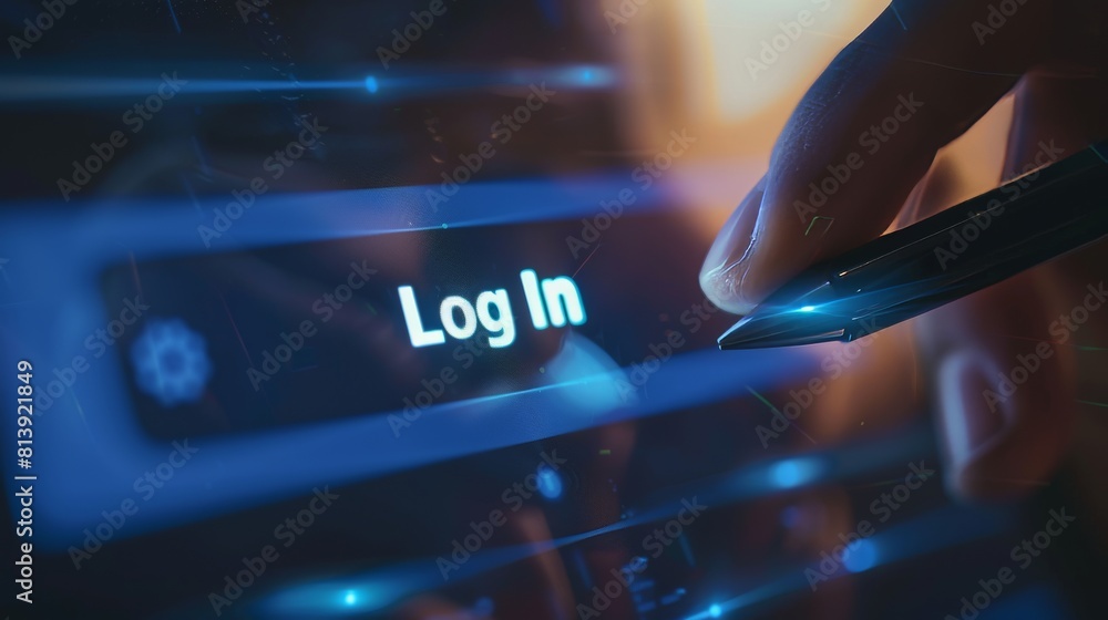 Poster an internet browser showing a blue 