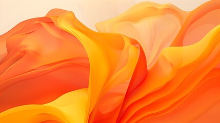 Vibrant Orange Abstract Shapes Forming an Intriguing Background for Design Projects