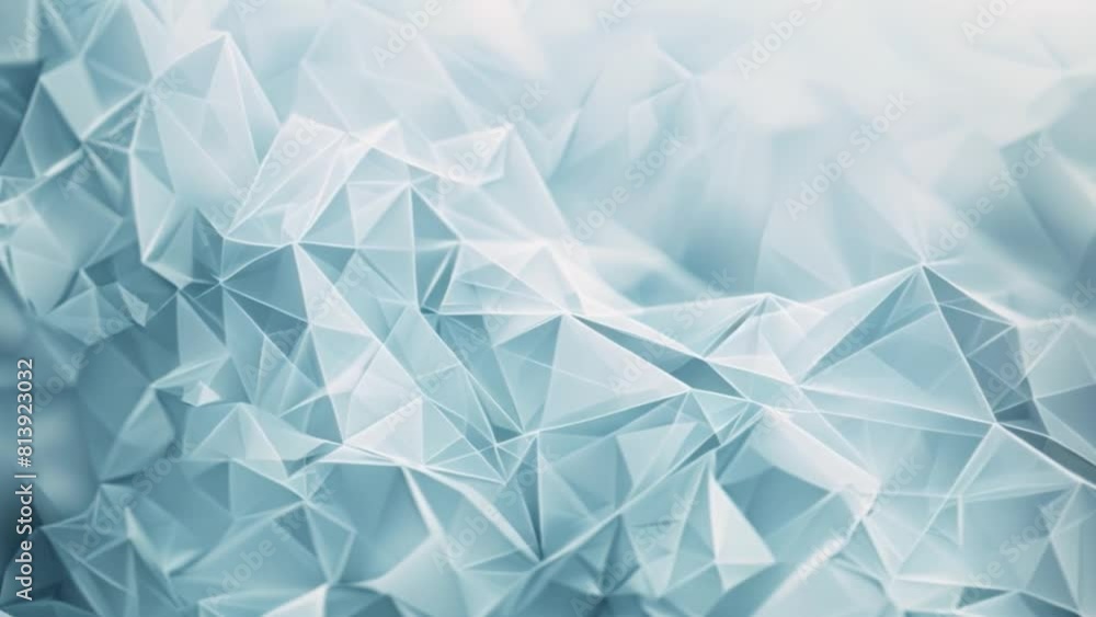 Poster a network of translucent blue, polyhedral shapes creates a visually intricate geometric pattern.