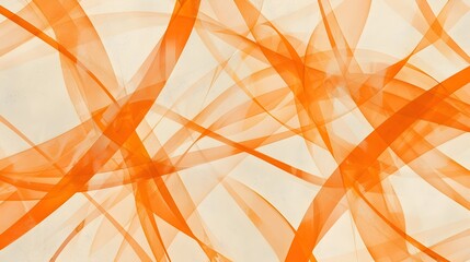 Intersecting Orange Lines Form a Modern and Sophisticated Abstract Pattern