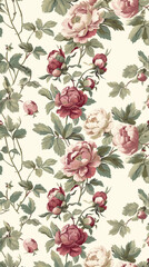Aesthetic vintage flower, imbued with a serene and subtle aura. These aesthetic background elements lend themselves perfect to printed production, notebook covers, and decor