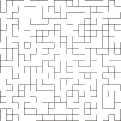 Black and white maze pattern. Labyrinth background Vector Formats 