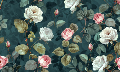 Aesthetic vintage flower, imbued with a serene and subtle aura. These aesthetic background elements lend themselves perfect to printed production, notebook covers, and decor