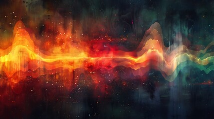 Fototapeta premium Visualizing Spectrum: Illustration Demonstrates Electromagnetic Radiation from Radio to Gamma Waves