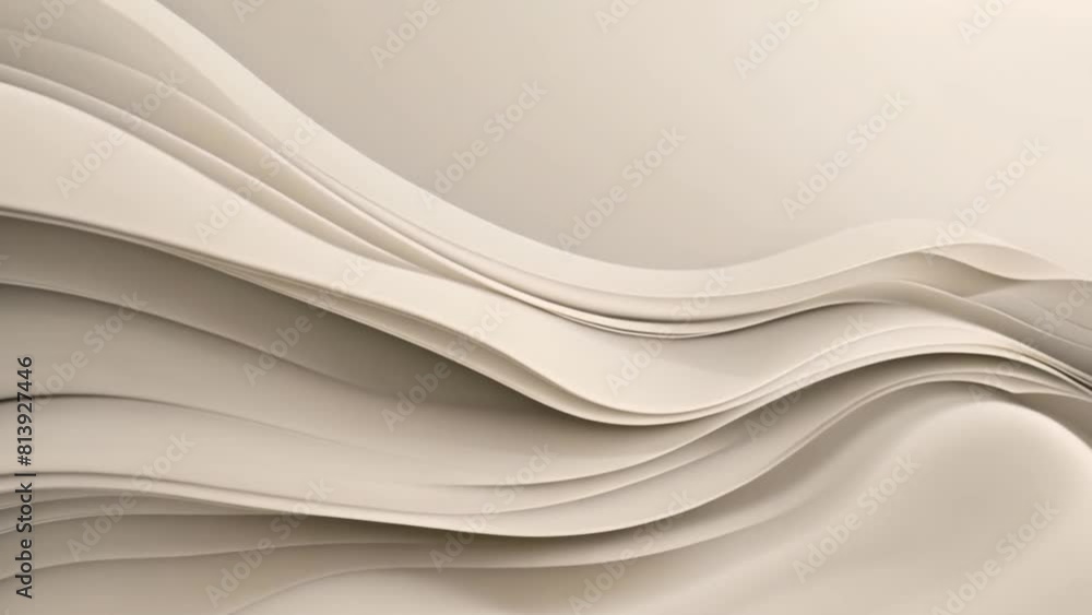 Poster detailed view of a white wall featuring wavy lines creating an abstract background.