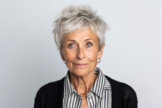 senior old woman doubtful, thinking or choosing concept