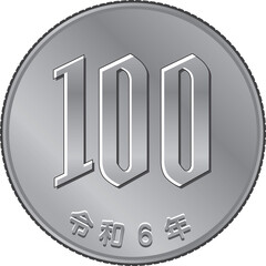 100円玉グラデ
