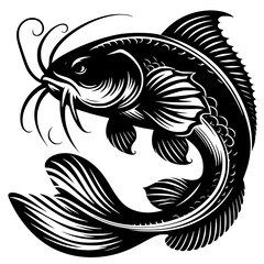 black and white fish