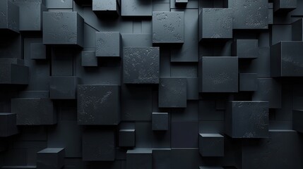 abstract dark 3d render overlapping background