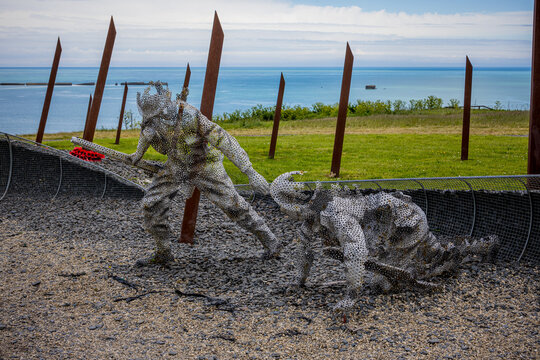 Le jardin du souvenir du D-Day &agrave; Arromanches en Normandie