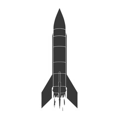 Silhouette missile black color only