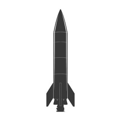 Silhouette missile black color only