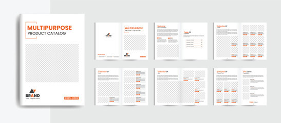 Vector company product catalogue design template