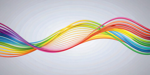 abstract colorful lines gray background