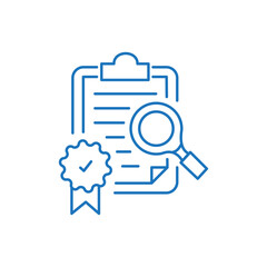 Improved Quality Control Vector Icon Design