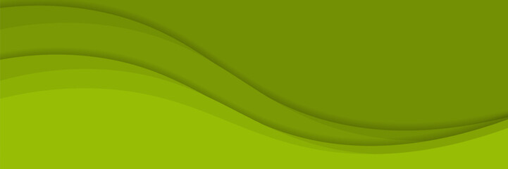 Abstract modern green wave design background. vector