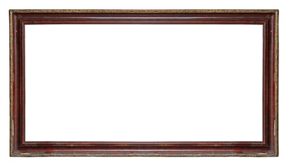 wooden picture-frame isolated