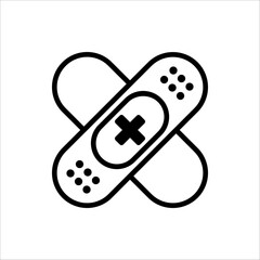 plaster medical icon. vector illustration for web design. isolated on white background