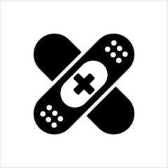 plaster medical icon. vector illustration for web design. isolated on white background